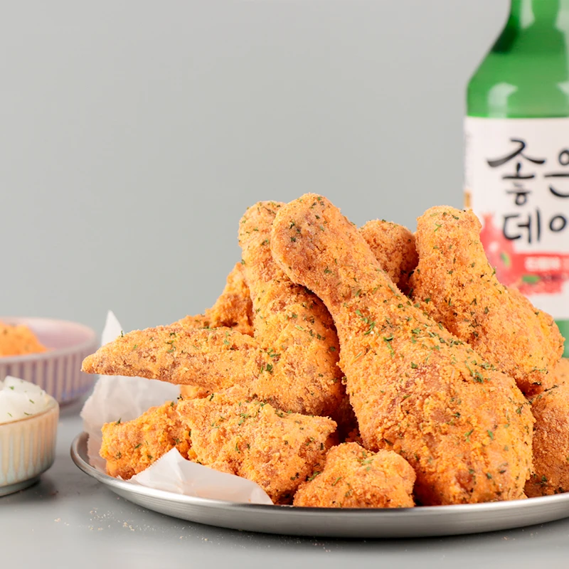 Горячая Распродажа 1 кг жареная курица Традиционный корейский аромат сыра Быстрая доставка OEM привлекательная цена хит продаж Prem