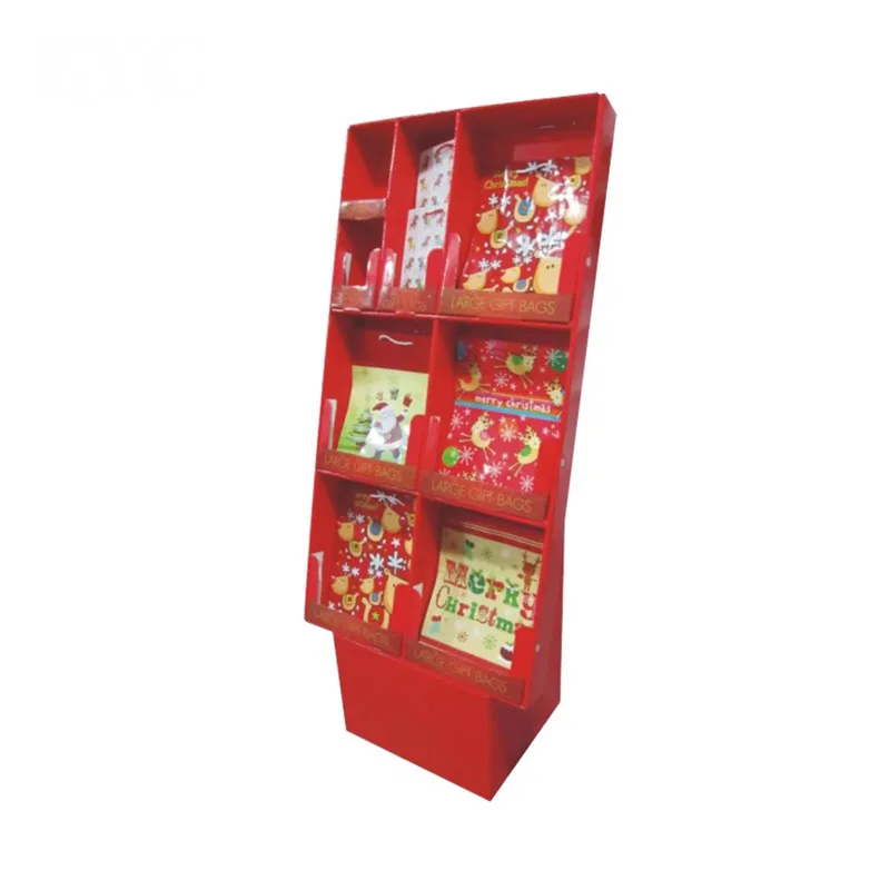 Custom Design Cardboard Pockets POP Display Cardboard Floor Display for Gifts