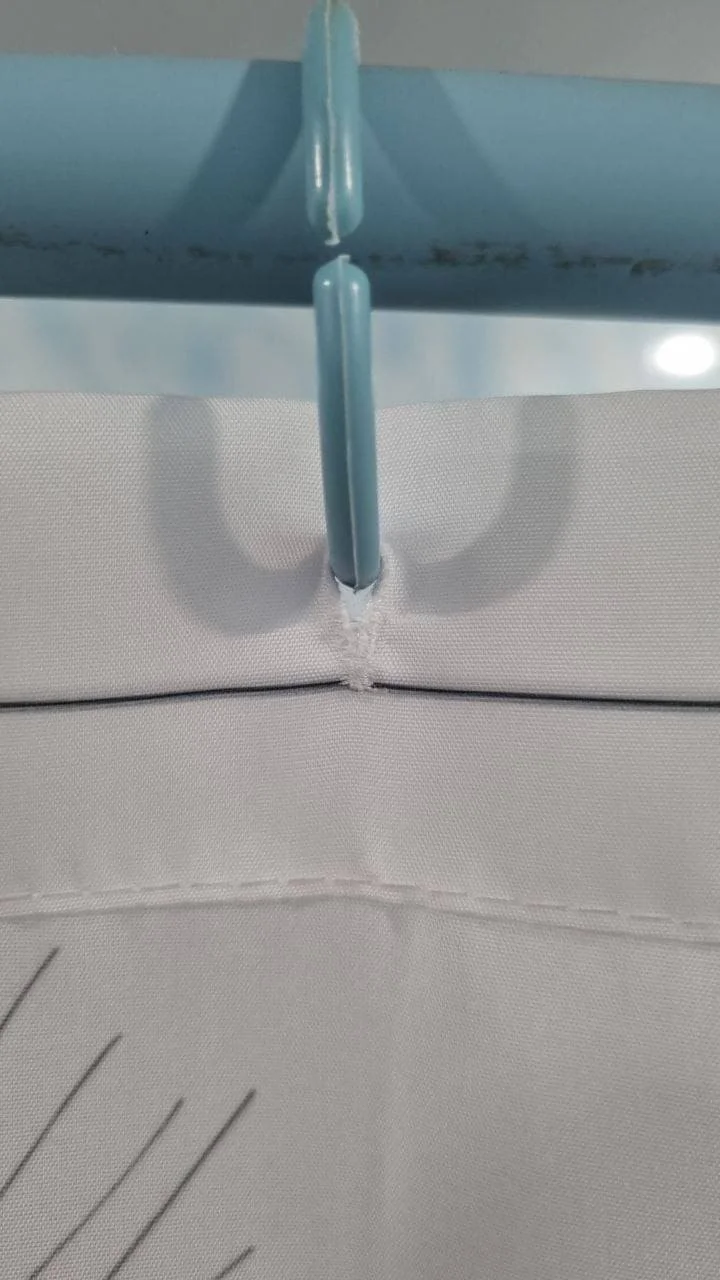 Eco-friendly Bathroom Polyester Digital Printing Waterproof Shower Curtain with Plastic rings