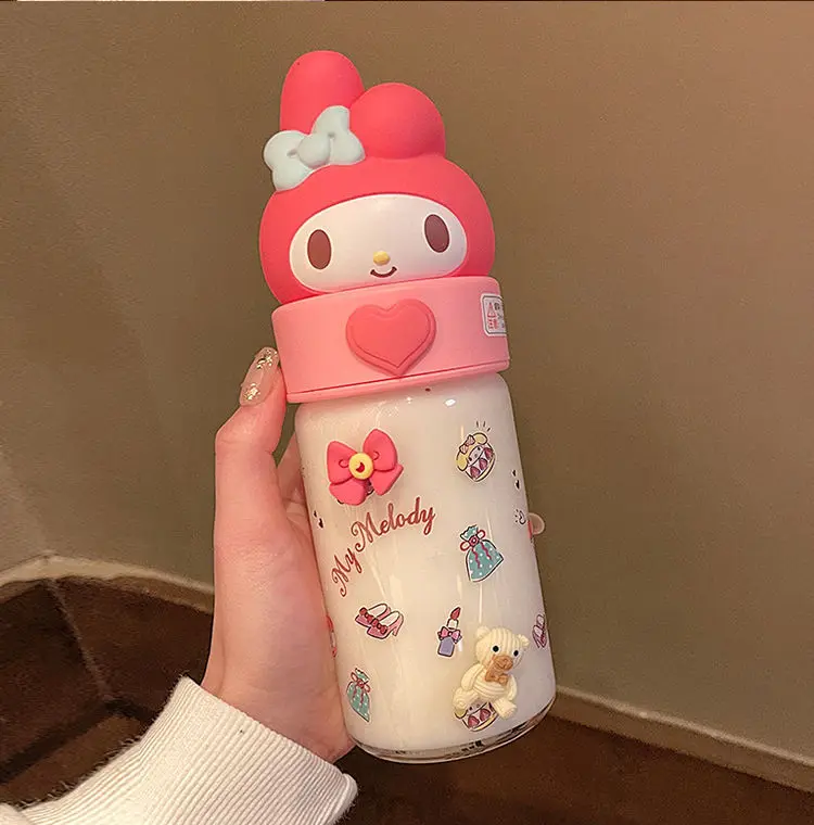 360Ml Anime Melody Water Mug Cartoon Kawaii Sports Bottle Kids Cup Birthday Gift for Girls