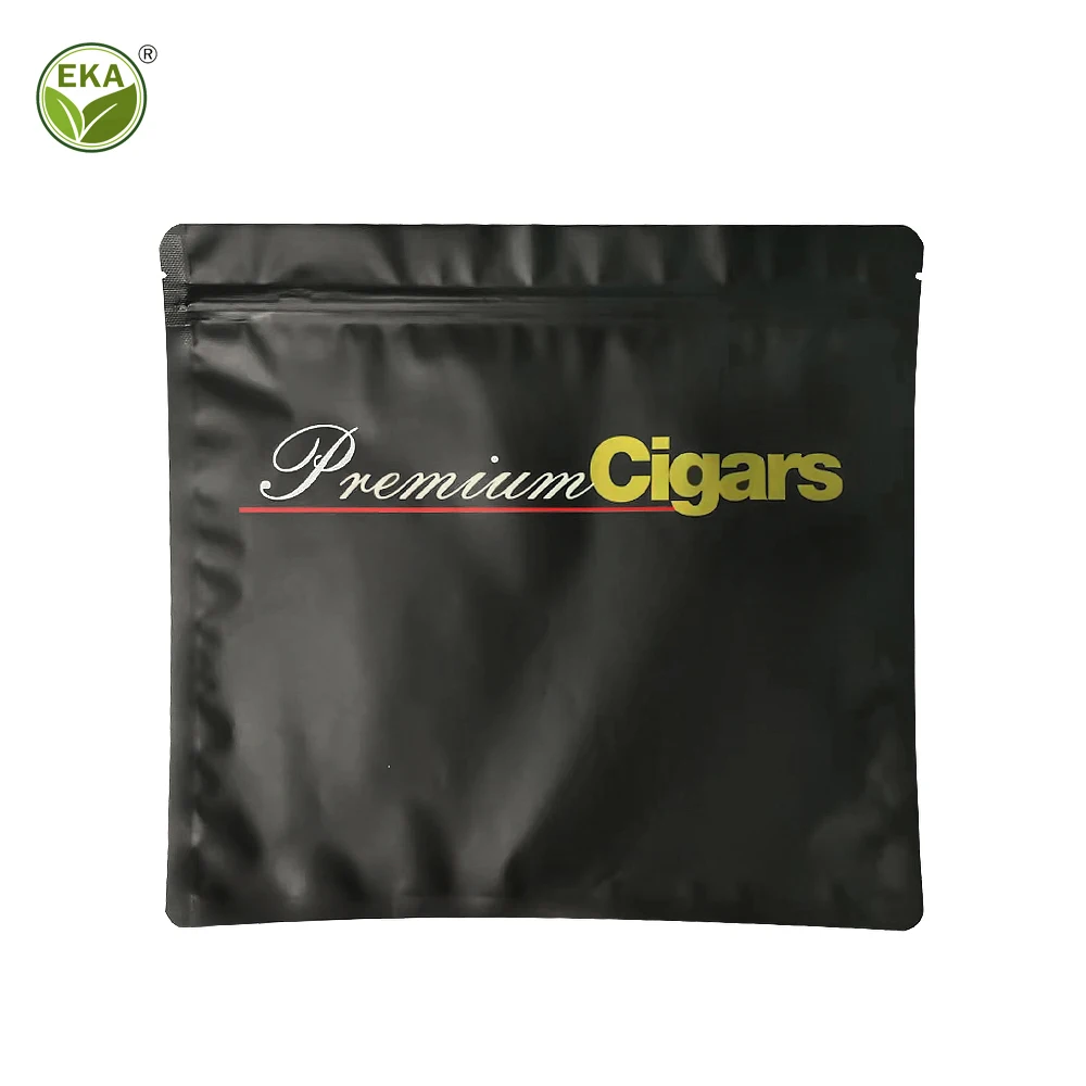 Minlee Custom  Aluminum Foil  Ziplock Pouch Emballage Personnalis Sachet Tobacco Cigar Tubes Packaging Mylar Bag