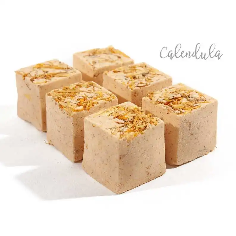 Organic Square Cube Essential Oil Shower Steamers For Spa Shower Care Aromatherapy