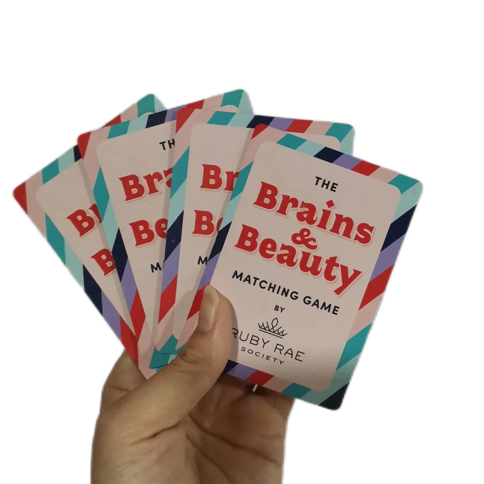 Customized colorful google play game manufacturing  game card printing kids children memory flash card