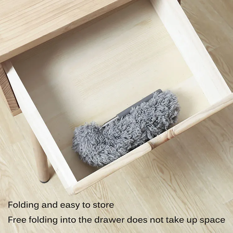 Extendable Feather Duster Stainless Steel Extension Pole Extra Long Dust Removal Telescopic Microfiber Duster