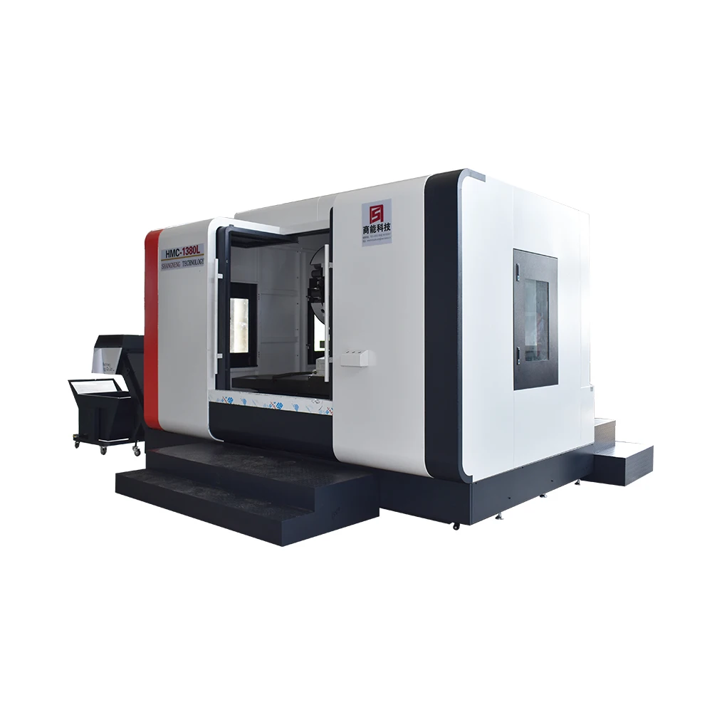 Горячая Распродажа HMC1380L горизонтальный CNC обрабатывающий центр с ЧПУ 630*630 мм поворотный стол 4 оси фрезерный станок