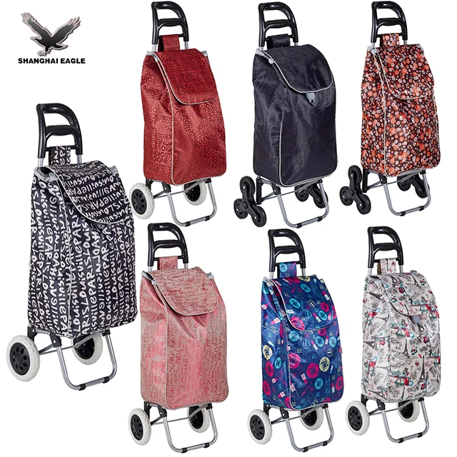 Wholesale Shopping Trolley Bag Portable Market Trolley Cart Shopping Bag Shop Trolley with Wheels