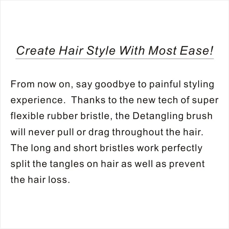 Wholesale good quality scalp massage detangling hair brush styling brush comb