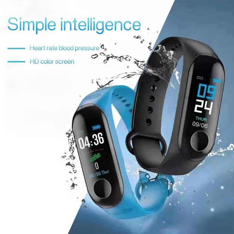
Led Wristband 2019 New Electronics Blood Pressure Sport Bracelet Men M4 Smart Watch Support Ios Android m3 fitness band 