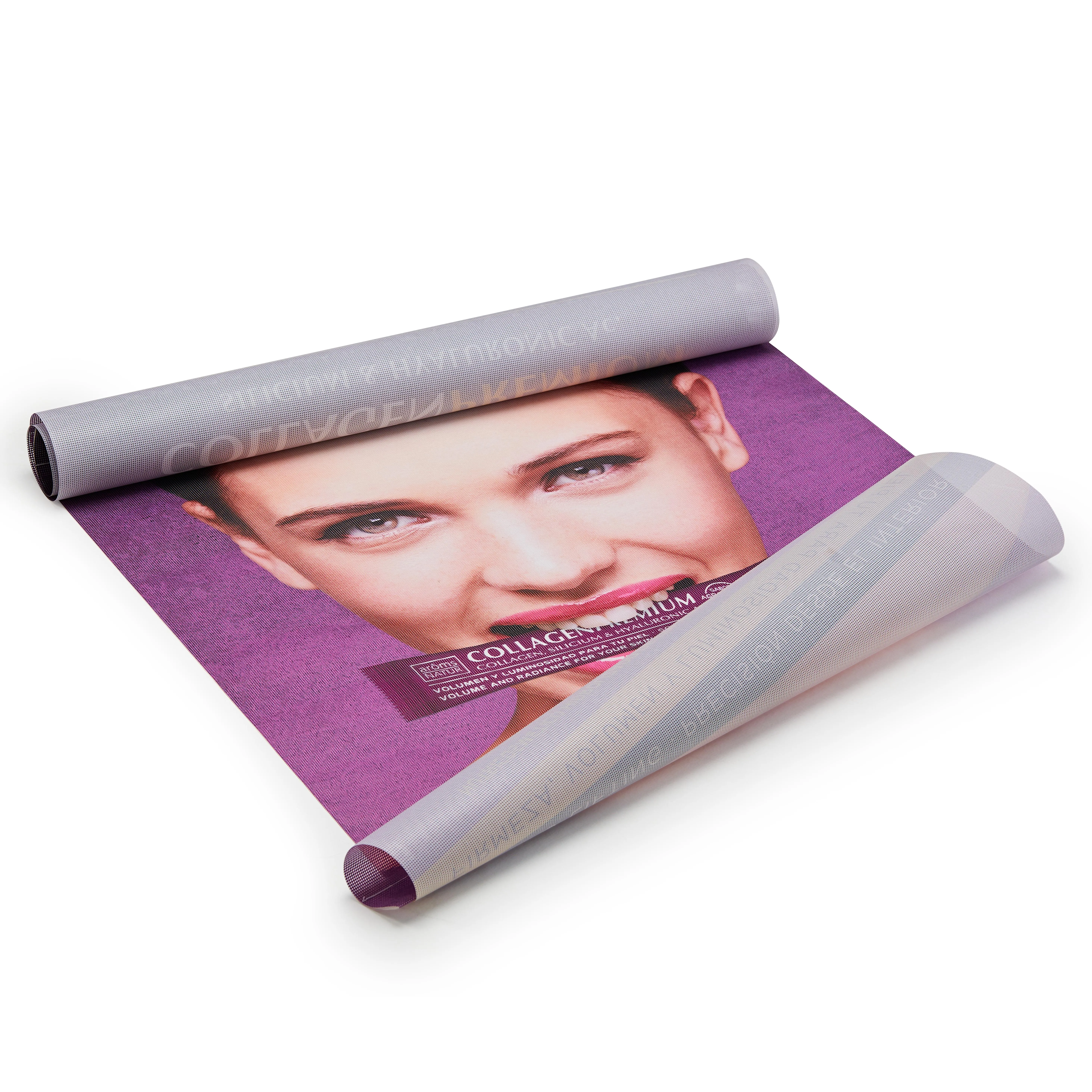 Ветрозащитный Наружный сетчатый виниловый баннер 9 унций с усиленными краями и металлическими кольцами полюсом