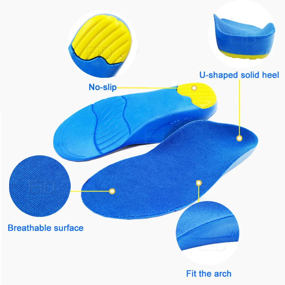 Kids Children Orthotics Insoles for Flat Feet Arch Support Correction foot Care for Kid Orthopedic Insole Soles Shoes Inserts