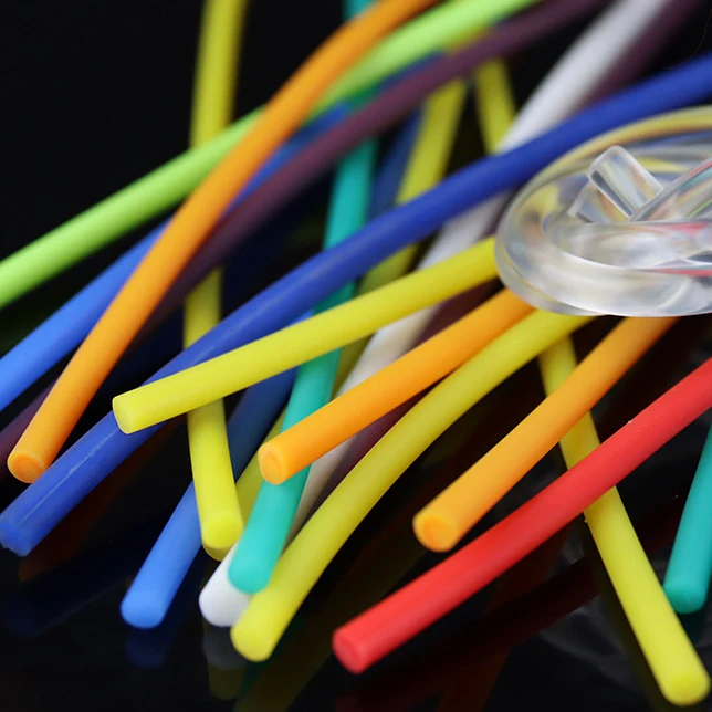 Extruded flexible silicone rubber cord custom round rubber rod
