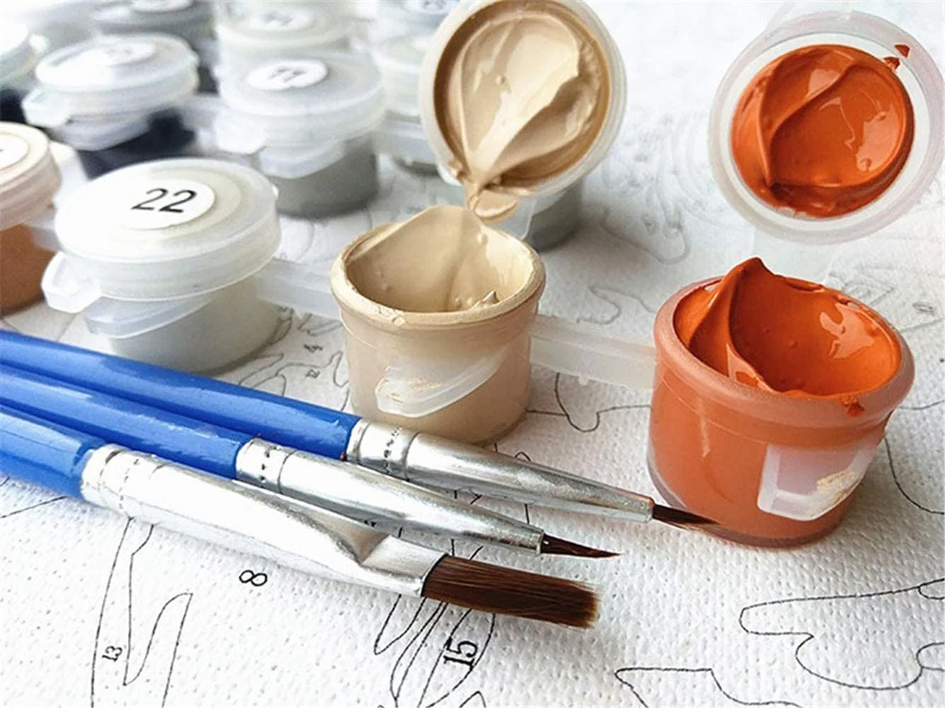 Теплый подсолнечника Цифровая живопись комплект взрослый цифровой живописи для начинающих акриловые краски для стен и потолков украшения стены выполненные 40x50cm