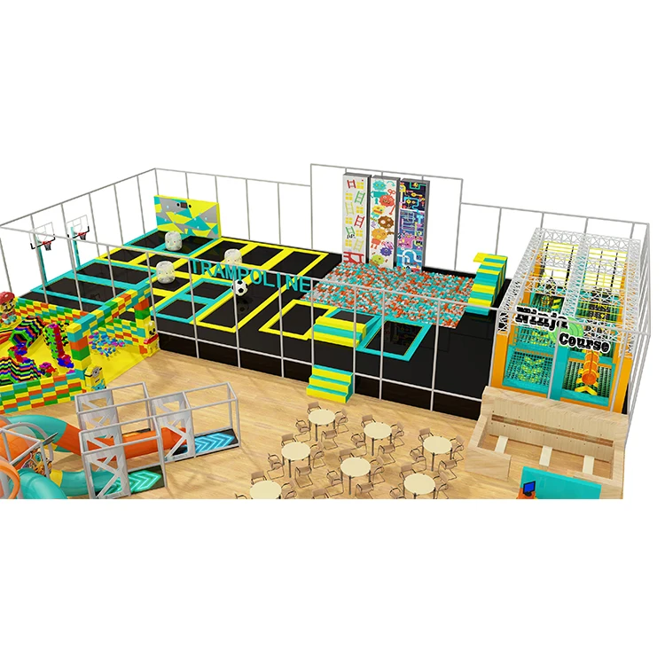Extreme trampoline park equipment for sale, kids trampoline for body building