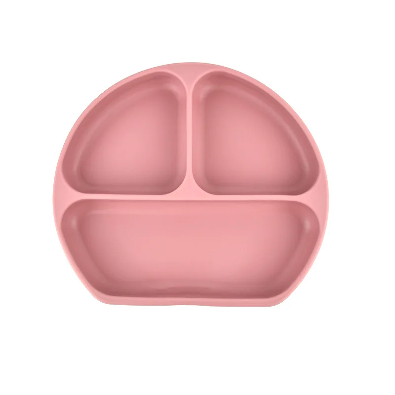 BPA free Silicone Baby Feeding Set Baby Weaning Feeding Supplies Toddler Waterproof Bib Silicone Plate Spoon and Bowl set