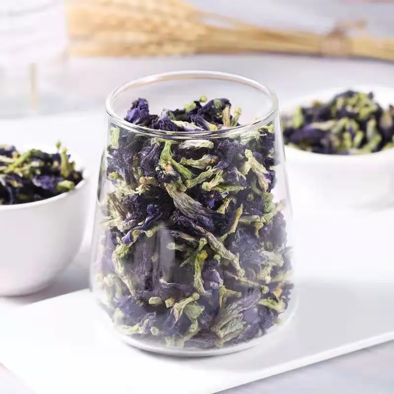High Quality Customized organic natural dry blue butterfly pea tea dried butterfly pea flowers