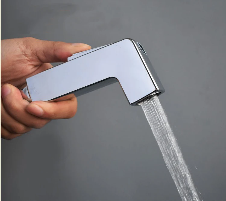 
Bathroom Chrome Gold Shattaf Portable Hand Spray Toilet Bidet 
