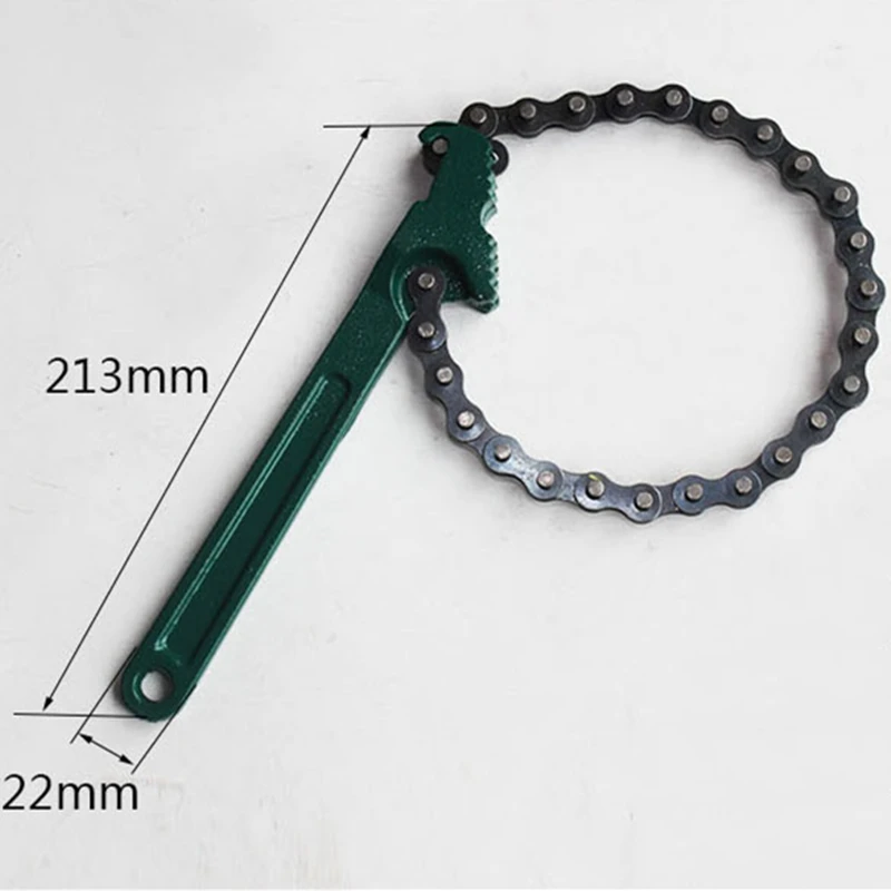 
8 in 12 in Adjustable Heavy Duty Chain Pipe Wrench Car Repair Tool 