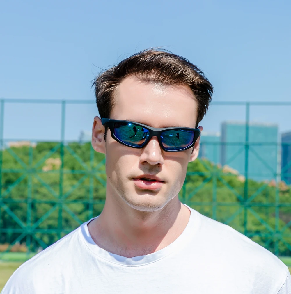 men shady ray sports outdoor safety Z87 polarized cycling tr90 sunglasses