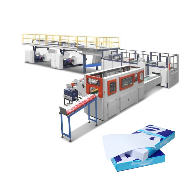 
Factory Fully Automatic A4 Paper Cutting Machine A4 Paper Production Line  (1600072268106)