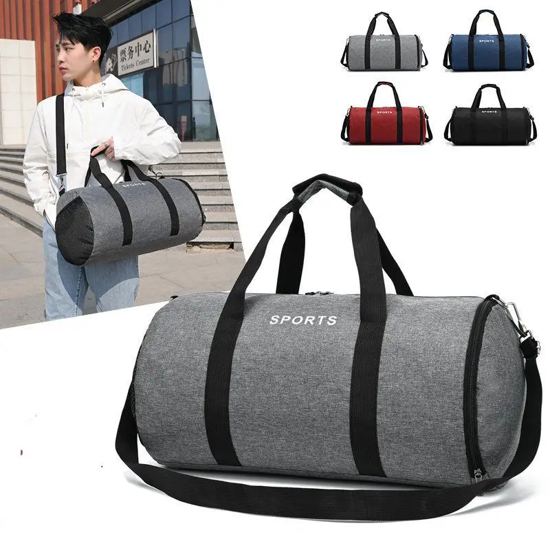 Custom Large Capacity Waterproof Gym Luggage Duffel Bag Men Sports Casual Business Lightweight travel bag with shoe compartment