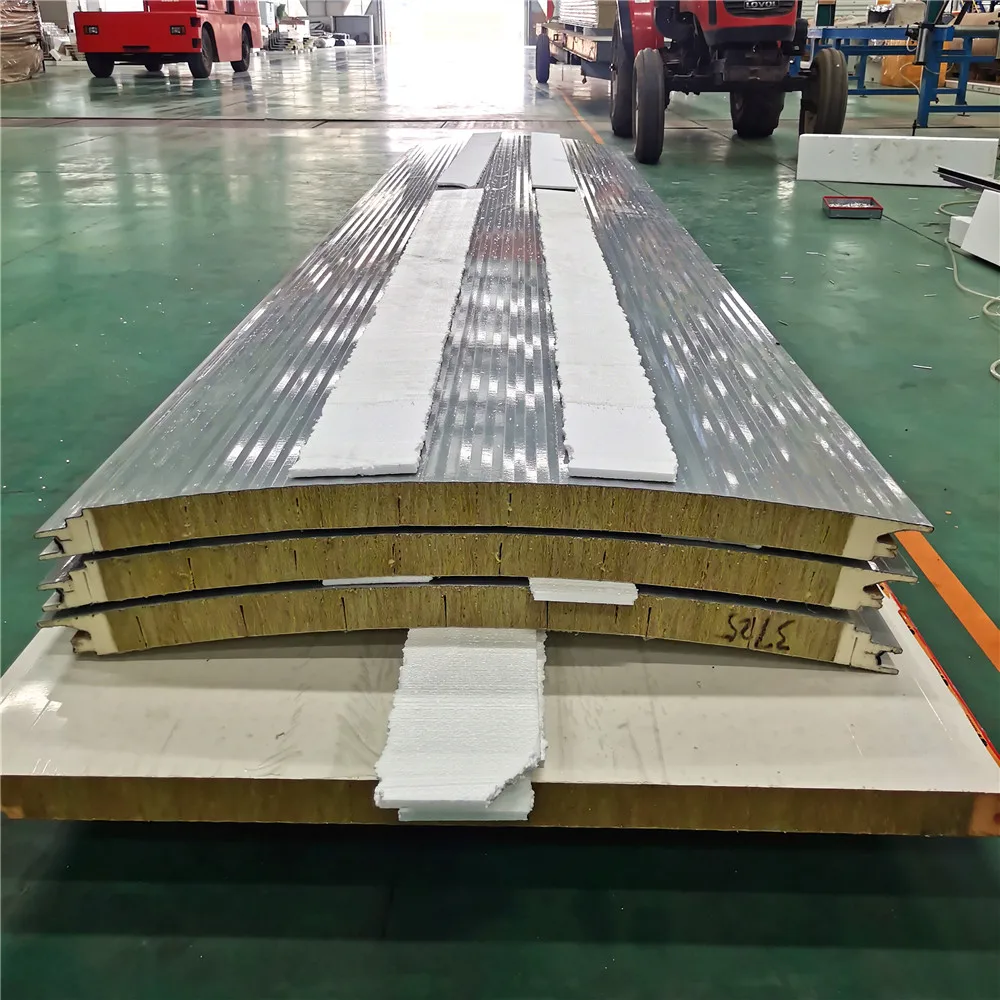 heat resistant wall foam protection rock wool composite acoustic roofing tile sandwich panels