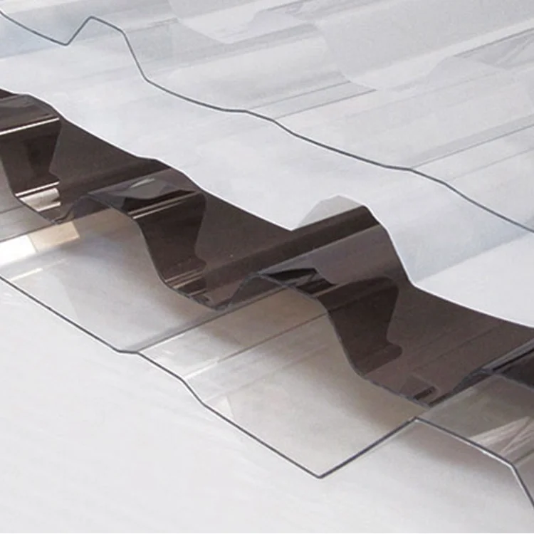 Transparent Roof Panel Polycarbonate Sheet 1mm Board Polycarbon Corrugated Wave Tile