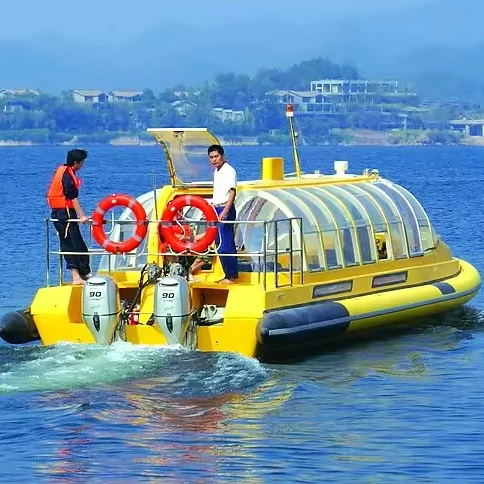 China Grandsea 28 Passenger Fast Speed FRP Water Taxi Boat for sale