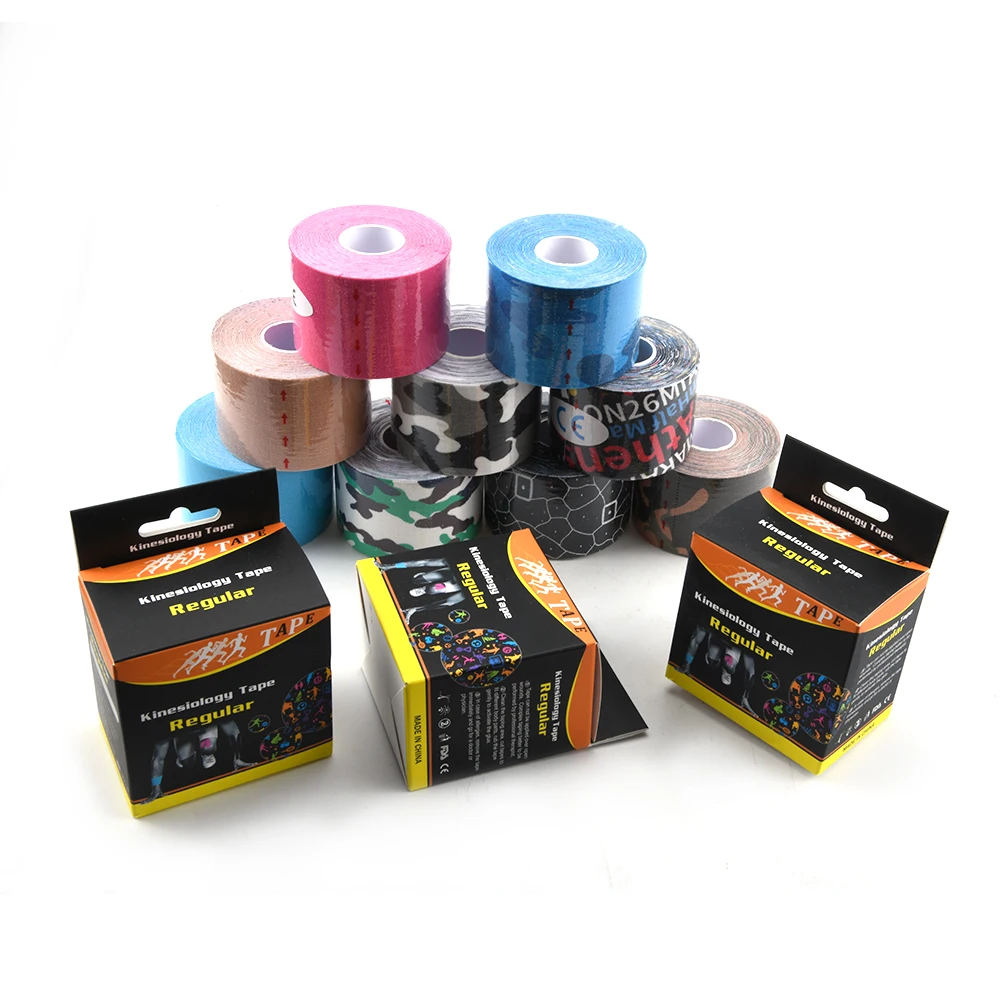 Wholesale Custom Printed Multicolor K Sports Kinesiology Sports Tape Waterproof Kinesiology Tape Muscle Sports Tape