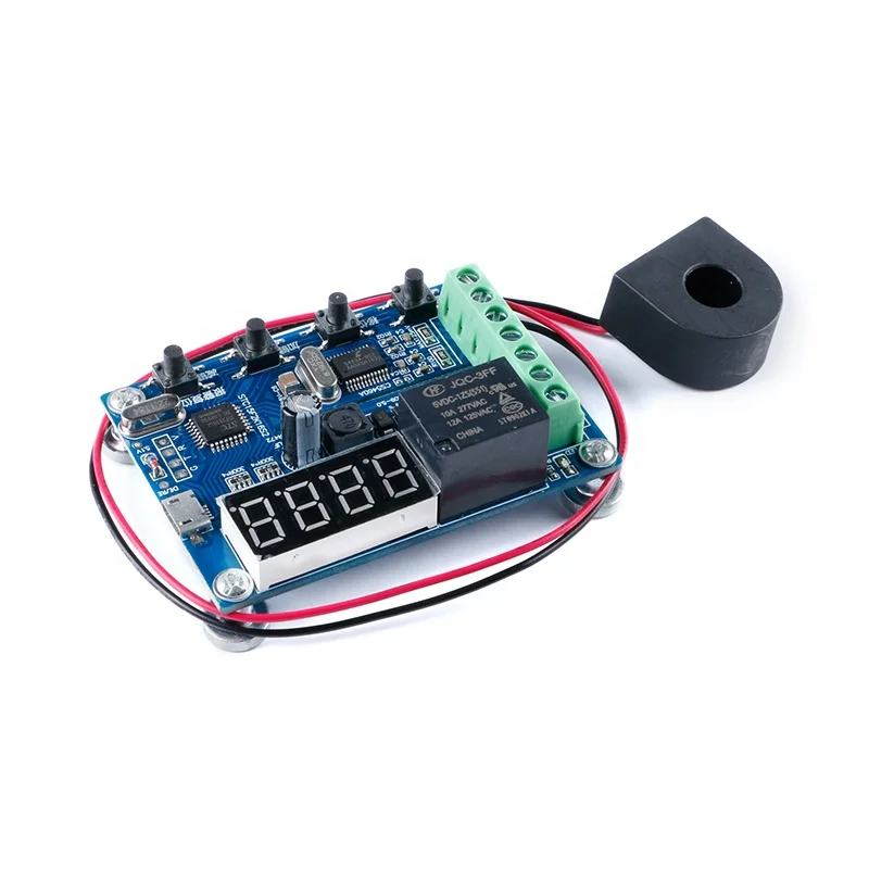 Overcurrent Relay Module AC Current Detection Measurement Digital Display Overcurrent Protection Output DC 12-24v