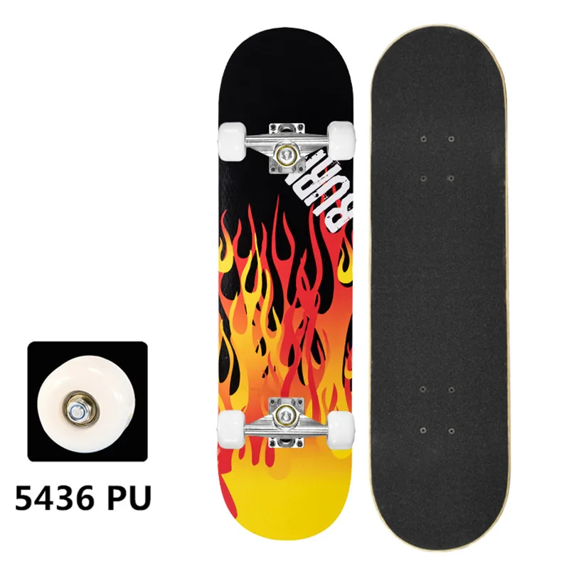 Wholesale Custom Graphic Skateboard Deck 7 Ply 100% Canadian Hard Rock Maple Blank Skate Board Made from Wood