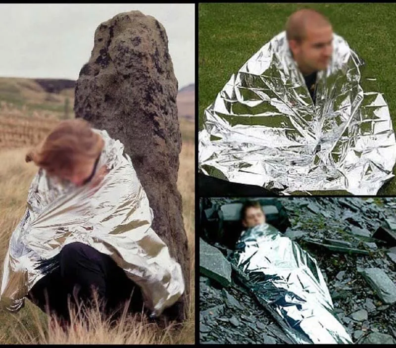 Wholesale  Emergency Blanket Tear Resistant Windproof Sun Protection Thermal Insulation Blanket Hiking Survival First Aid