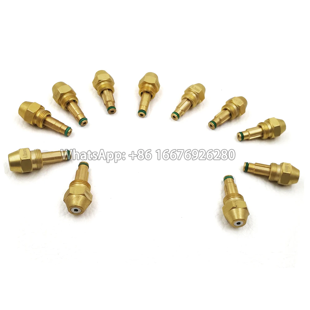Hot Sale Brass Waste Oil Spray Nozzle Oil Boiler Nozzle Tip without Adapter Large Flow Jet Flame Siphon Cone Nozzle