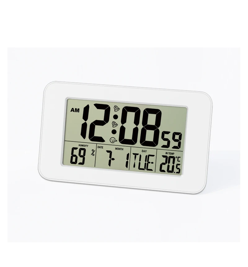 
H151H Multifunctional LCD Digital Alarm Clock in desktop and wall hanging table alarm large display 