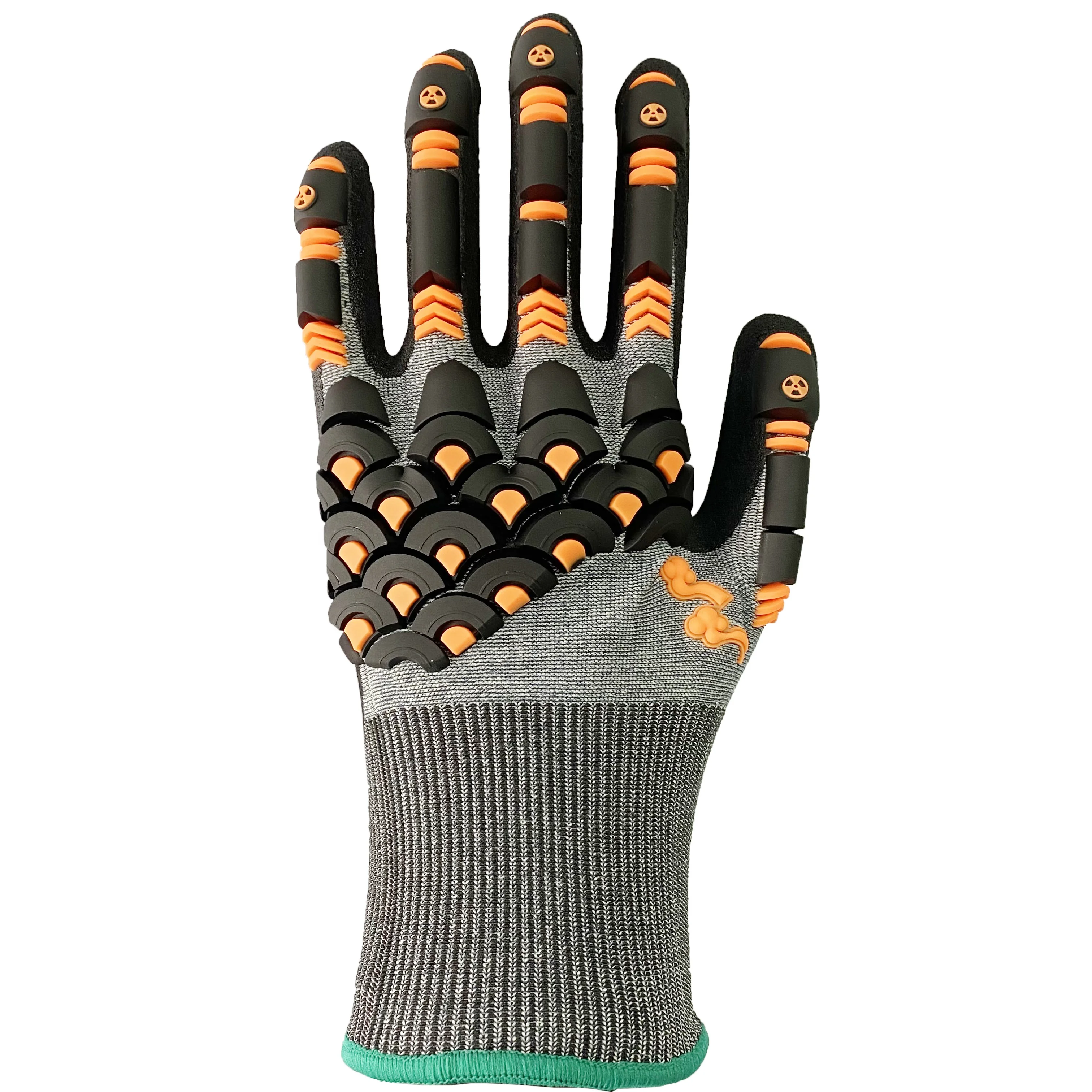 CE 4543 cut proof anti impact safety gloves oil and gas cut resistant rubber protective safe gloves