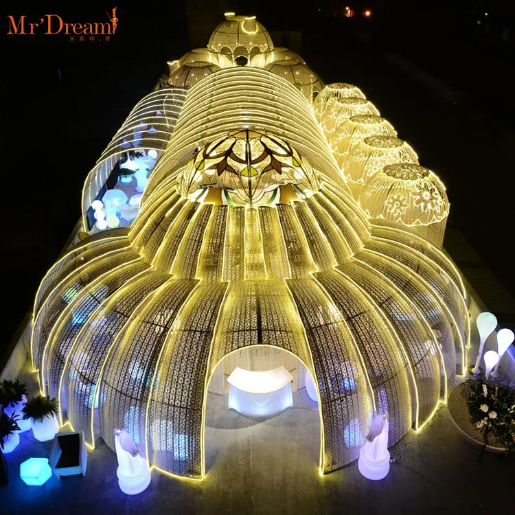 Mr Dream Outdoor Furniture Beautiful Babylon for Summer House Garden Gazebos Powder Coated Aluminum Frame 8-10 Years Not Support