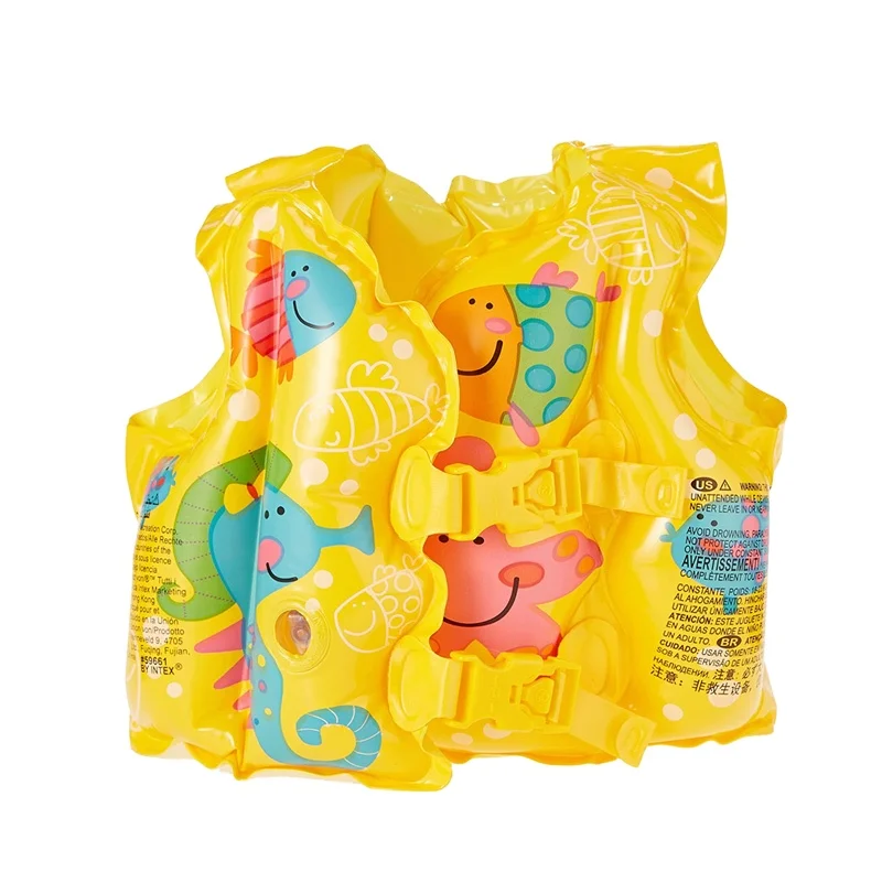 INTEX 59661 Colorful Interesting Pattern Cartoon Inflatable Kids Floating Life Vest Swimming Life jackets