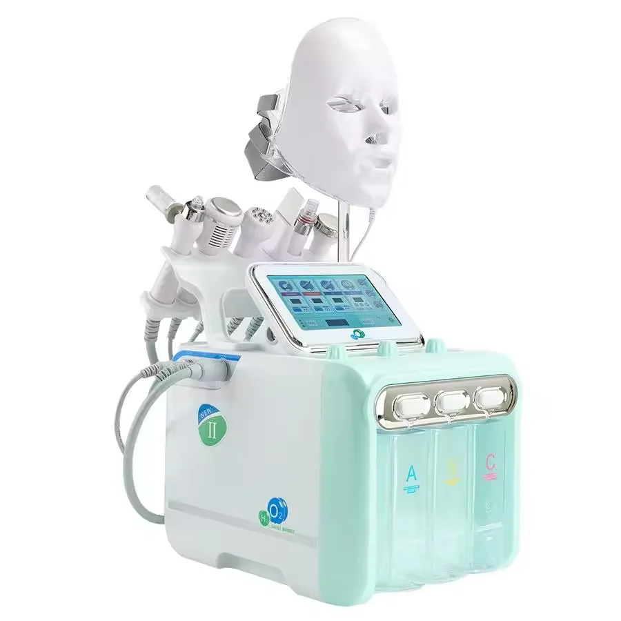 SW.Beauty Machine 2-ого поколения 7-в-1 кислородная струйная пилинг для лица H2O2 Hydra Jet с механическим насосом варианты штепсельной вилки UK/EU/US