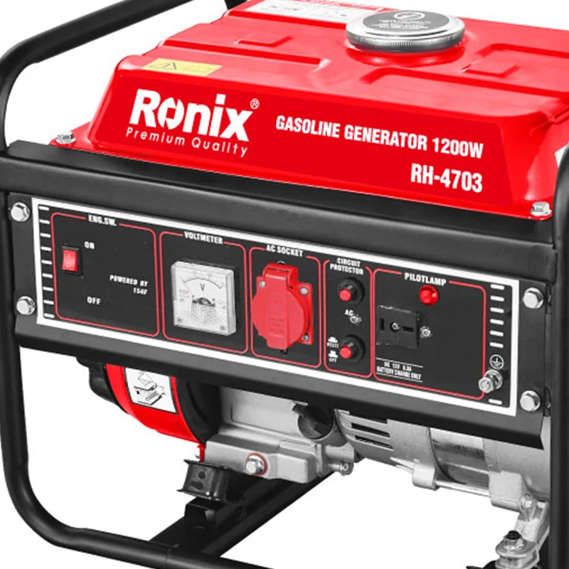 Ronix Model RH-4703 5L Oil Alert Fuel Tank Mini Gasoline Generator Diesel Generators