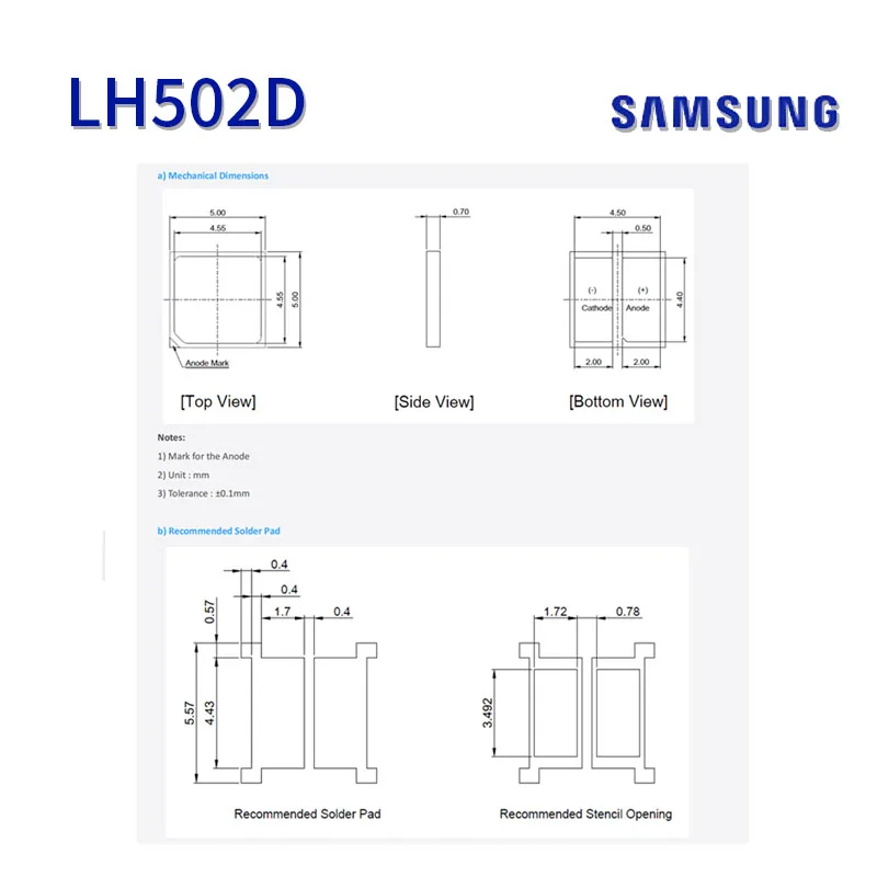 SPHWH2L5N603YET3A3 Samsung садоводство освещение LH502D диод