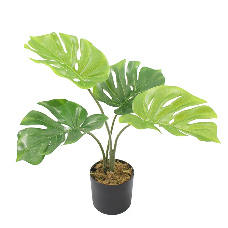 Nearly Natural artificial table monstera Real Touch Monstera Leaves Spring Taro Leaf Artificial Plant Monstera tree decoration