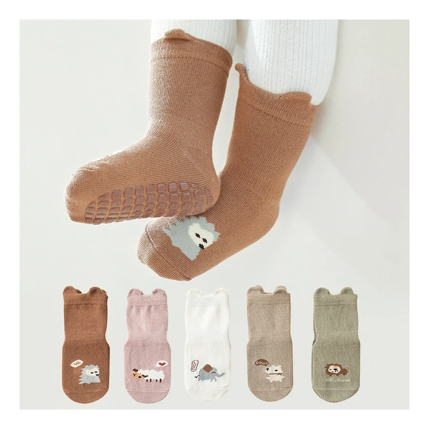 Профессиональные индивидуальные Нескользящие Красочные Детские носки для новорожденных