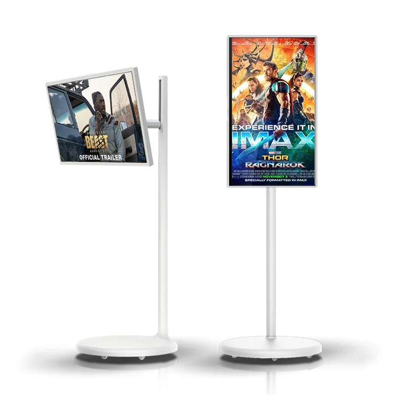 Ультратонкая система Android 4 + 64 ГБ Hd1080 Smart Lcd Digital Signage Screen Follow Me умный дисплей подвижный вертикальный монитор ТВ