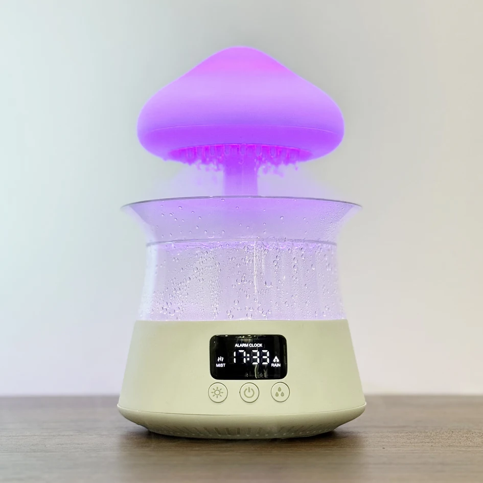 Seven Colors NightLights Aromatherapy Essential Oil Diffuser Auto Shut Off Protection Aroma Fountain Water Drop Sound Humidifier