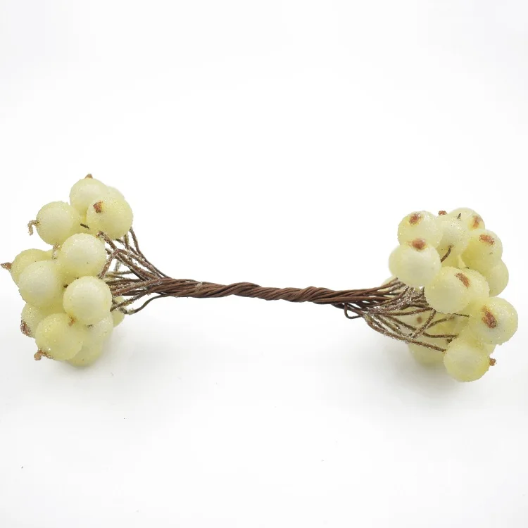 20pcs High Quality Foam Flower Berry Berry Pick Diy Artificial Christmas Berry