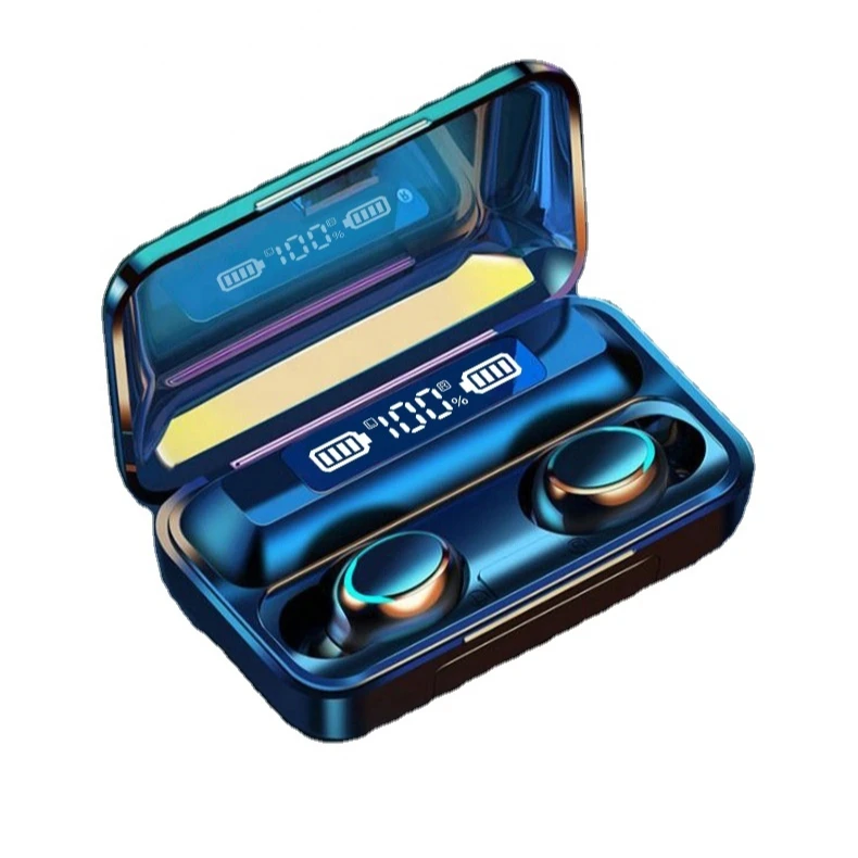 2022 New arrivals waterproof tws  power bank power status LED display sports gaming Earbuds F9 F9-5 F9-5C  BT5.0  earphone