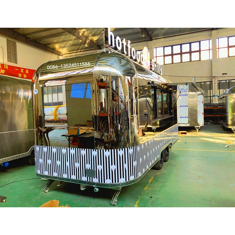 Mobile Food Trailer Tricyle Ice Roll Machine Cart Mobile Coffee Food Kiosk Tricycle Freezer