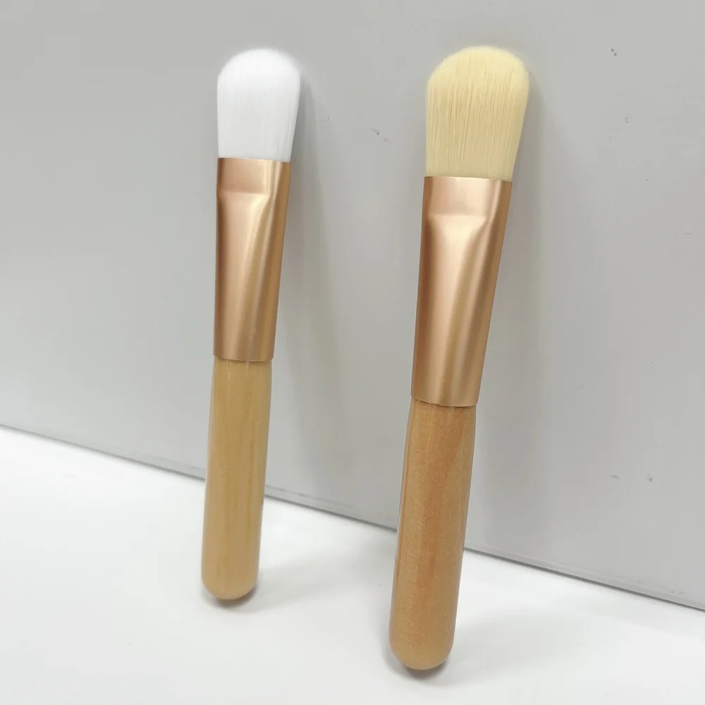 Mini Cute Smooth Silicone Face Mask Brushes Flexible Mud Mask Applicator Brush Tool with Short Transparent Handle Makeup Tools