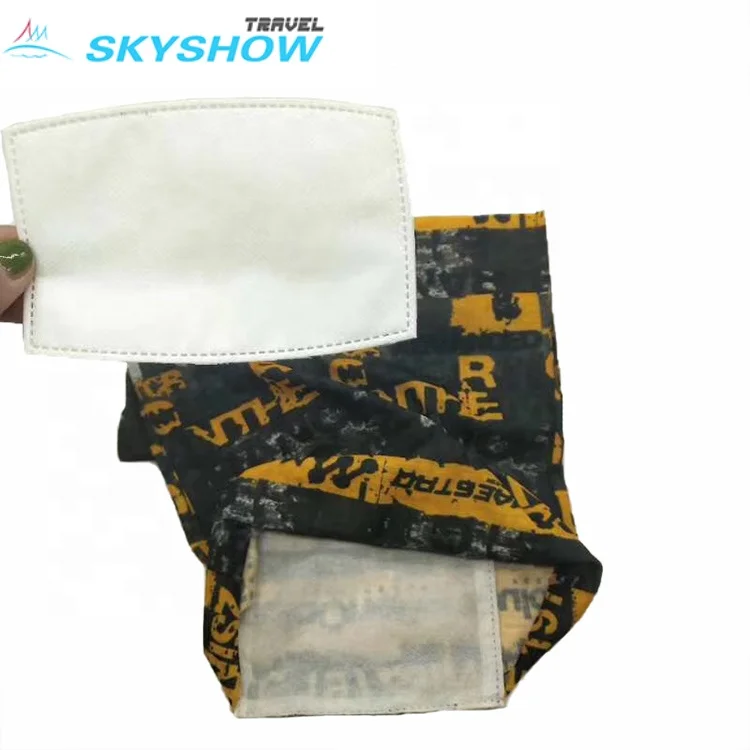 Custom Design Multifunctional Outdoor Headwear Scarf Filter Neck Gaiter Washable Face Buff