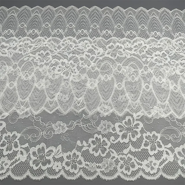 TUTON Custom French Elastic Lace 22 CM/23 CM Trim Wholesale For Lingerie
