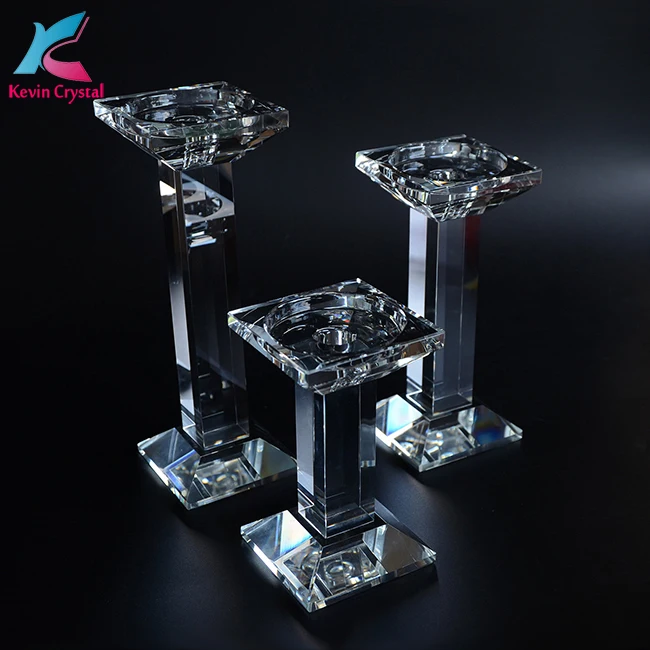 hand made high quality crystal candelabra tall wedding centerpiece candle holder